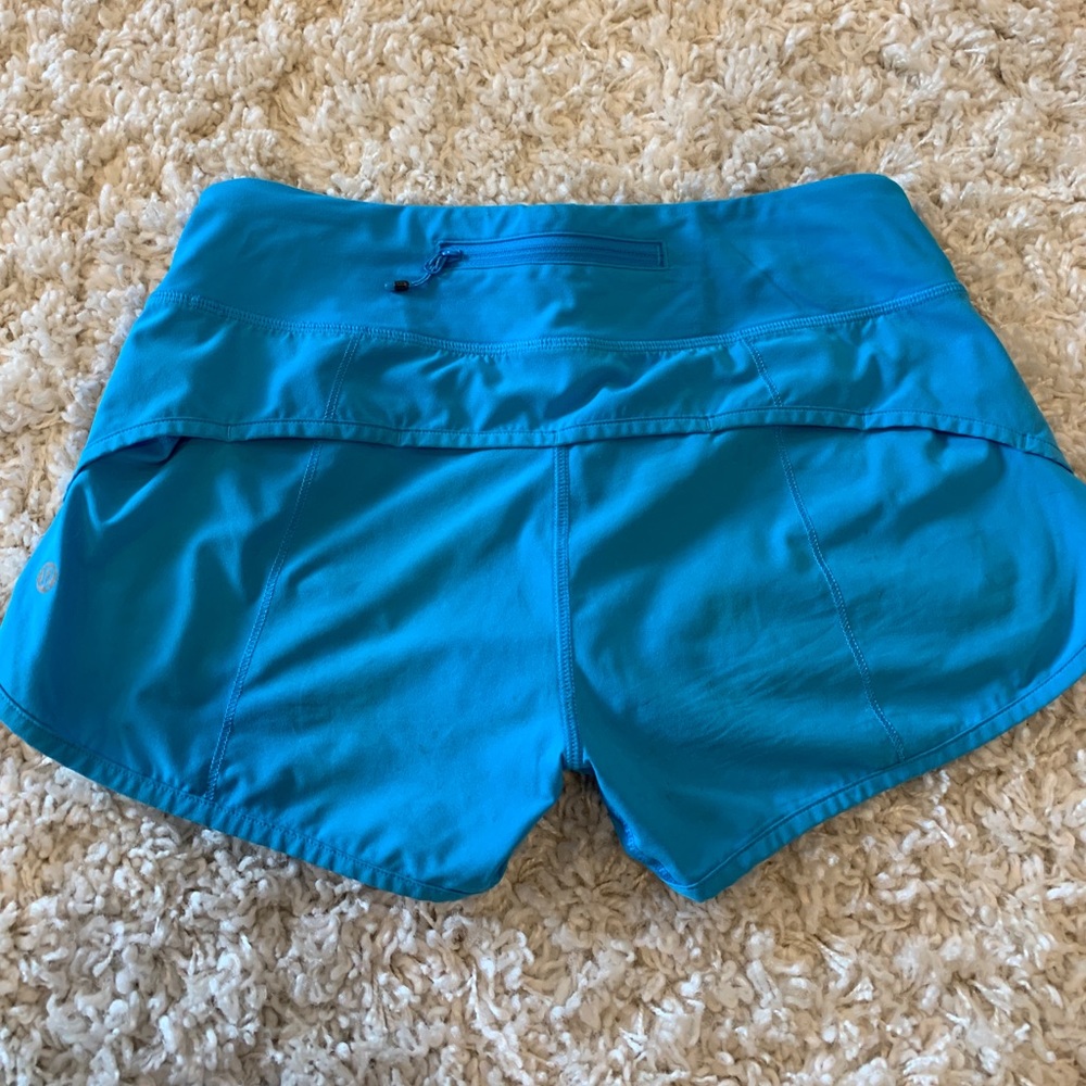 Blue athletic shorts